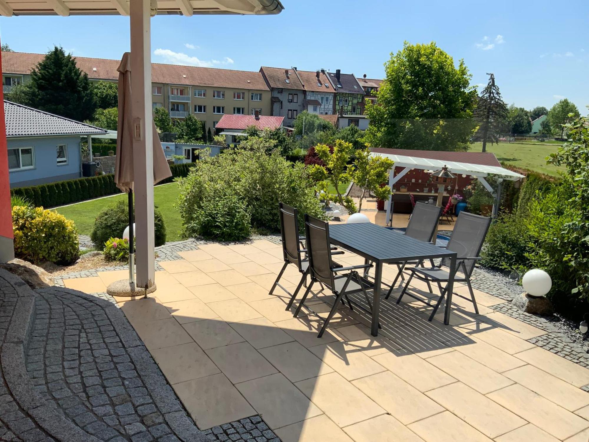 Ferienhaus Luebke, Gartenblick Мюльхаузен Экстерьер фото